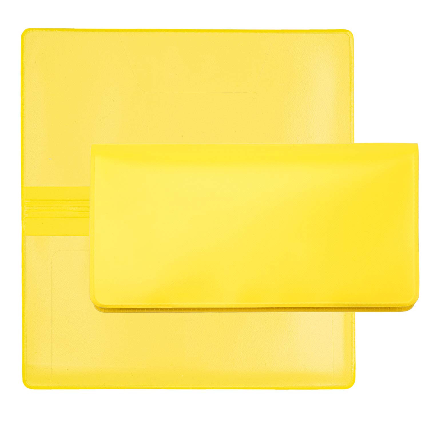 Yellow Vinyl Checkbook Cover, Top Tear Personal Vinyl Checkbook Cover