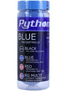 python 3 ball can blue racquetballs (standard color w/tournament quality!) (1)