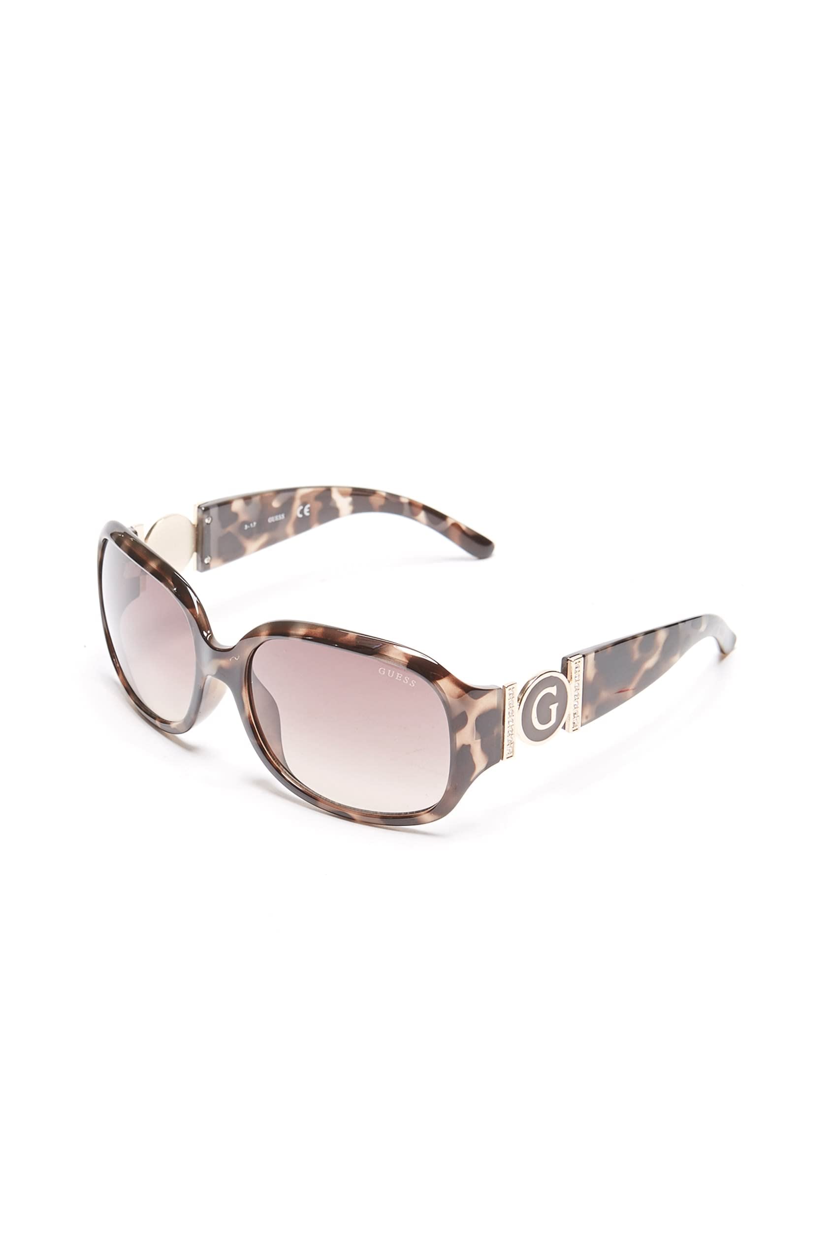 GUESS Factory Cutout Logo Plastic Sunglasses