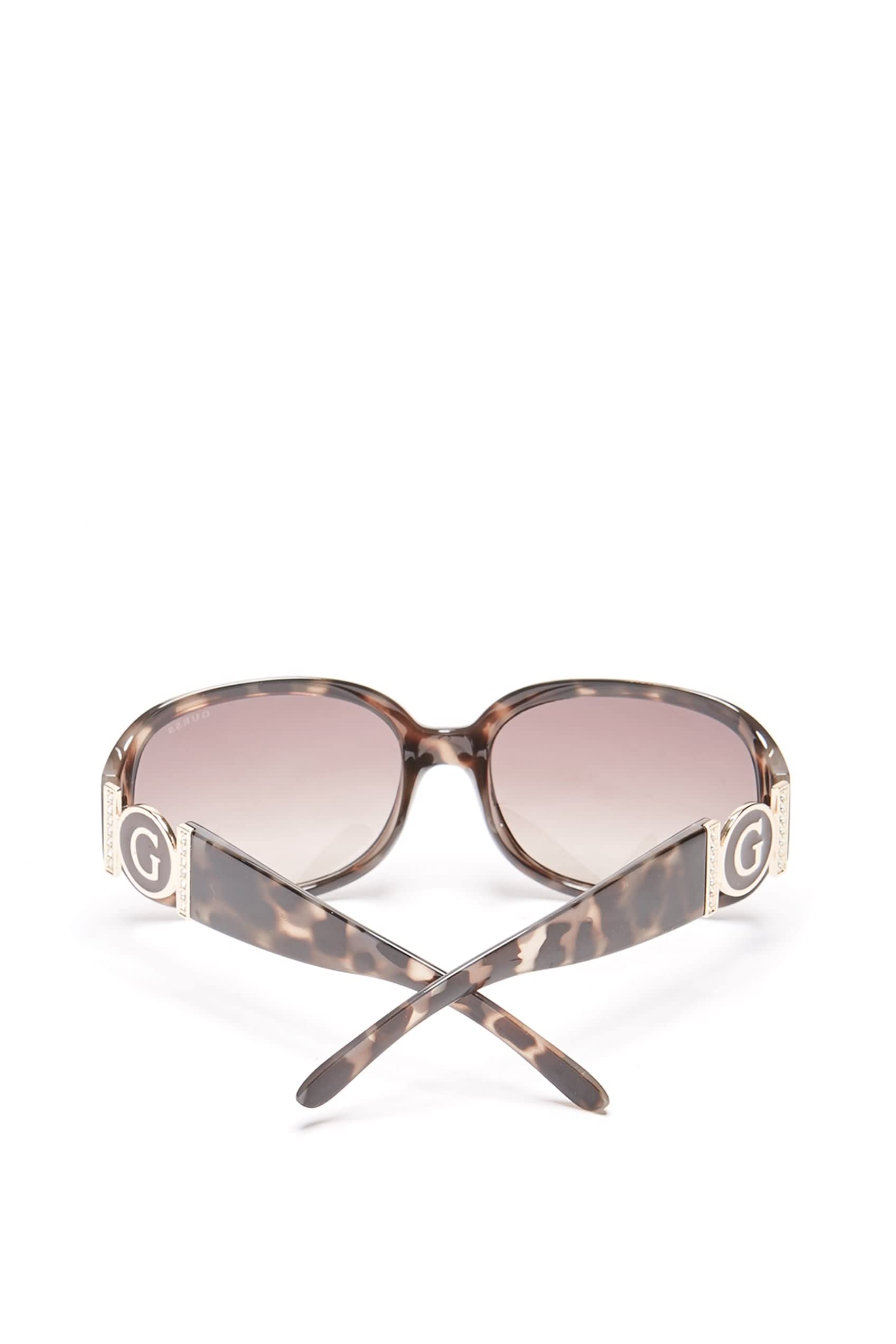 GUESS Factory Cutout Logo Plastic Sunglasses