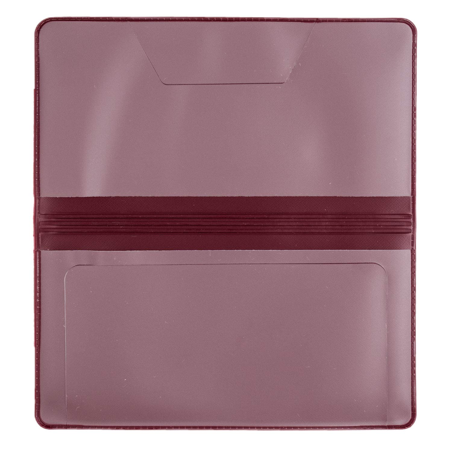 Burgundy Vinyl Checkbook Cover, Top Tear Personal Vinyl Checkbook Cover