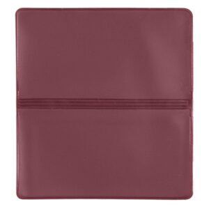 Burgundy Vinyl Checkbook Cover, Top Tear Personal Vinyl Checkbook Cover