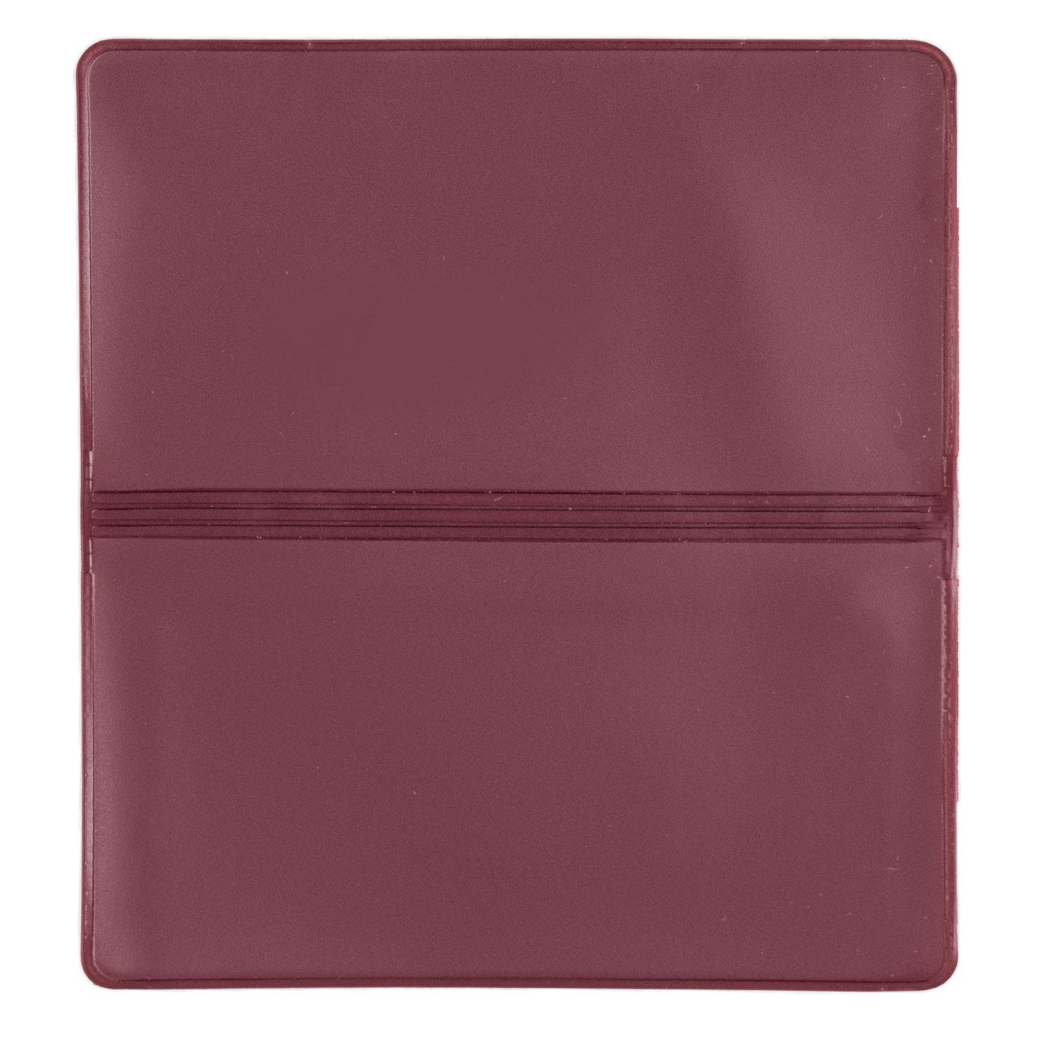 Burgundy Vinyl Checkbook Cover, Top Tear Personal Vinyl Checkbook Cover