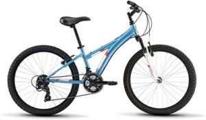 diamondback bicycles tess 24 youth girls 24" wheel mountain bike, blue