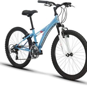 Diamondback Bicycles Tess 24 Youth Girls 24" Wheel Mountain Bike, Blue