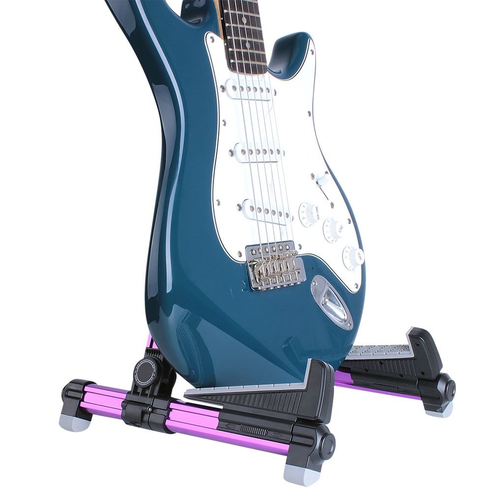 ENO Music Folding Acoustic Guitar Stand, Suitable for Electric Guitars - Alumium Alloy Bass Stand