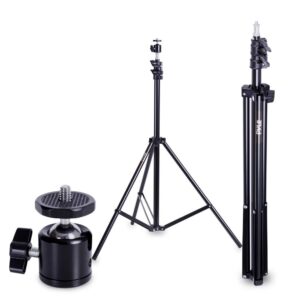 Pyle Pocket Mini Projector & Camcorder Stand - Portable Black Universal Tripod w/ 360 Degree Adjustment - Video Recorder, DSLR, SLR, DLP, Digital Camera Holder for Presentation & Recording - PRJTPS44