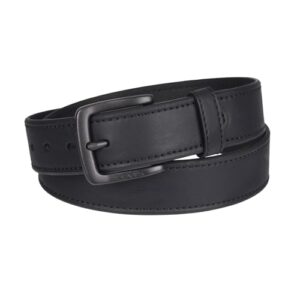 Levi's Men's Casual Leather Belt, Matte Black, Large (38-40)