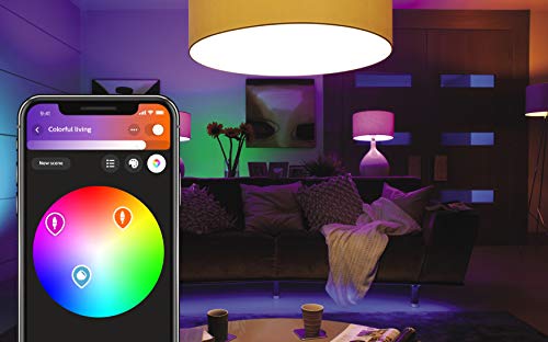 Philips Hue 40W B39 White and Color Ambiance LED Smart Candle-Shaped Bulb - Pack of 1 - E12, Indoor