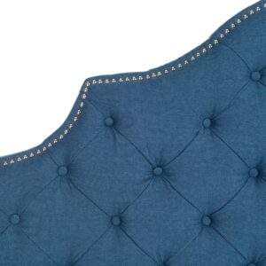 Safavieh Mercer Collection Arebelle Steel Blue Tufted Headboard (Queen)