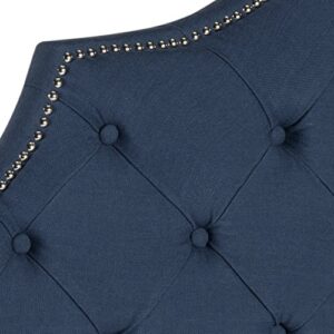 Safavieh Mercer Collection Arebelle Steel Blue Tufted Headboard (Queen)