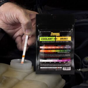 Phoenix Systems 8006-B Double-Ended Brake Fluid + Coolant Test Strips (15 foil wrapped test strips), 1 Pack