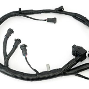 FICM Engine Fuel Injector Complete Wire Harness - Replaces Part 5C3Z9D930A, 5C3Z-9D930-A - Compatible with Ford Vehicles F250 F350 F450 F550 - Powerstroke 6.0L Diesel - 2003-2007