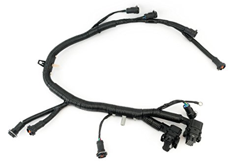 FICM Engine Fuel Injector Complete Wire Harness - Replaces Part 5C3Z9D930A, 5C3Z-9D930-A - Compatible with Ford Vehicles F250 F350 F450 F550 - Powerstroke 6.0L Diesel - 2003-2007