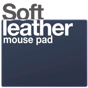 ELECOM Soft Leather Mouse Pad Small Size/PU Leather/Anti Skid/Soft/Precise Control Navy MP-SL01NV