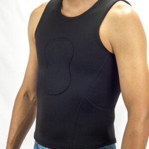 DXDivers 2MM Vest with PAD ON Chest Scuba Diving Freediving Spearfishing (Medium)