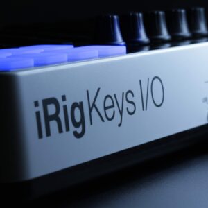 IK Multimedia iRig Keys I/O 25-keys Midi Controller with 24-bit up to 96kHz Audio Interface for iPhone/iPad, Android and Mac/PC