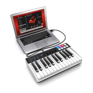 IK Multimedia iRig Keys I/O 25-keys Midi Controller with 24-bit up to 96kHz Audio Interface for iPhone/iPad, Android and Mac/PC