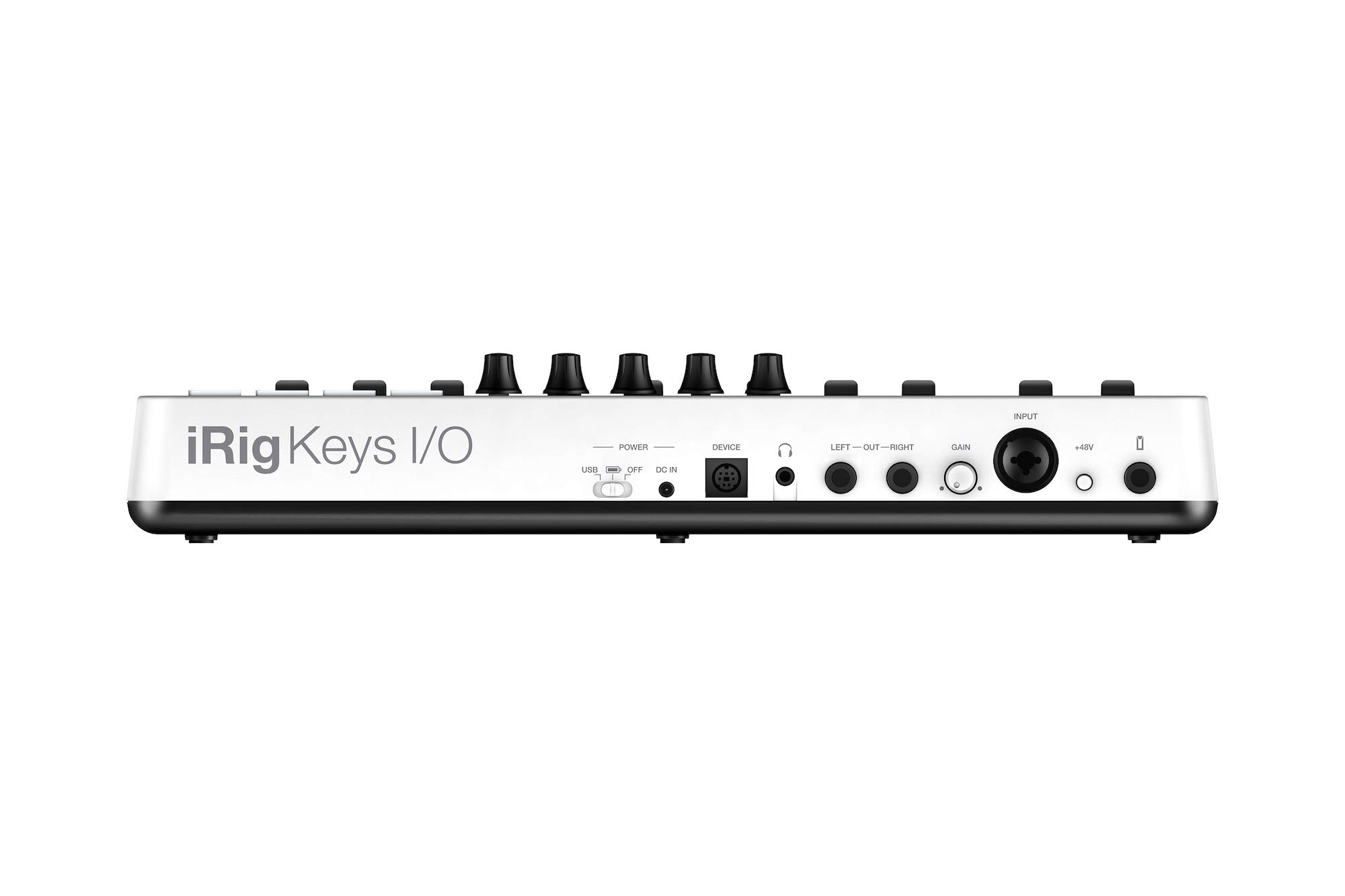 IK Multimedia iRig Keys I/O 25-keys Midi Controller with 24-bit up to 96kHz Audio Interface for iPhone/iPad, Android and Mac/PC