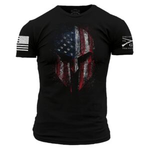 grunt style american spartan 2.0 men's t-shirt (black, medium)