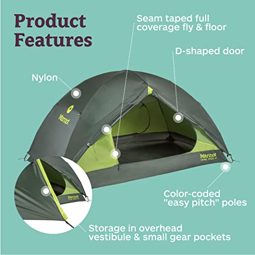 Marmot Crane Creek 2P Tent | Marmot Tent, Two-Person, Lightweight and Durable for Backpacking, Camping, Mountaineering in Fall