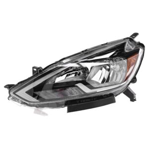 evan fischer headlight assembly compatible with 2016-2018 nissan sentra halogen s/fe+ s/sv models driver side