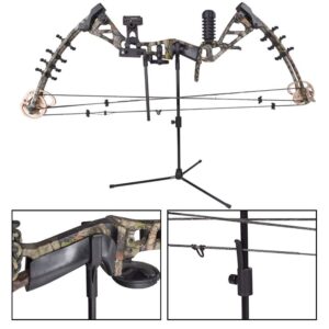 Archery Bow Stand Recurve Bow Compound Bow Stand Rack Holder Legs 18.9" Height