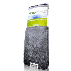 Life Miracle Nano Towels - The Amazing Eco Cloth That Cleans Virtually Any Surface with Only Water. No More Paper Towels Or Toxic Chemicals. 4-Pack (14x14, Grey)