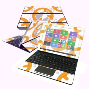 mightyskins skin compatible with samsung galaxy book 10.6" - baby bot | protective, durable, and unique vinyl decal wrap cover | easy to apply, remove, and change styles | made in the usa