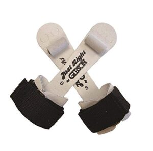 gibson athletic just right boy's ring gymnastics grip, hook and loop closure, large, white