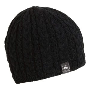 turtle fur women's zelda fleece lined classic knit beanie, black