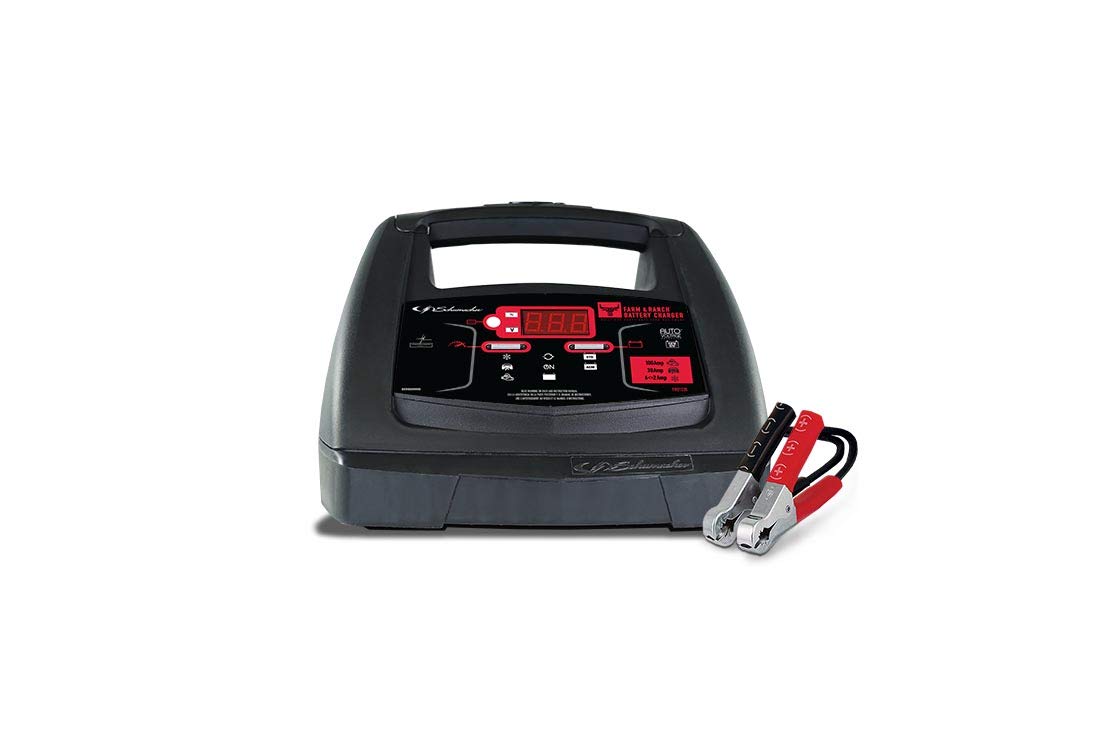 Schumacher FR01235 Battery Charger with Engine Starter, Boost, and Maintainer - 100 Amp/30 Amp, 6V/12V - for Tractors, Cars, and Trucks