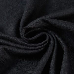 Paisley Pashmina Silk Scarf Shawl Jacquard Cashmere Wrap Stole Two Tones Reversible (Black)