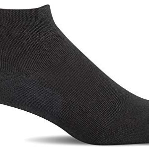 Sockwell Women's Sport Ease Bunion Relief Sock, Black Solid - S/M