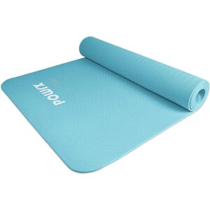 powrx yoga mat tpe with bag | exercise mat for workout | non-slip large yoga mat for women, 68" x 24" petrol, 0.2 inches thickness