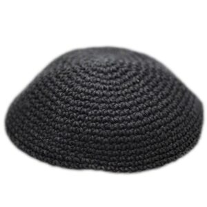 Black All Size Hand Made Yarmulke Jewish Kippah Kipa Judaica Yamaka Kippa Yamakah Yarmulka Hat Men Or Kids (17CM 6.6INCH)