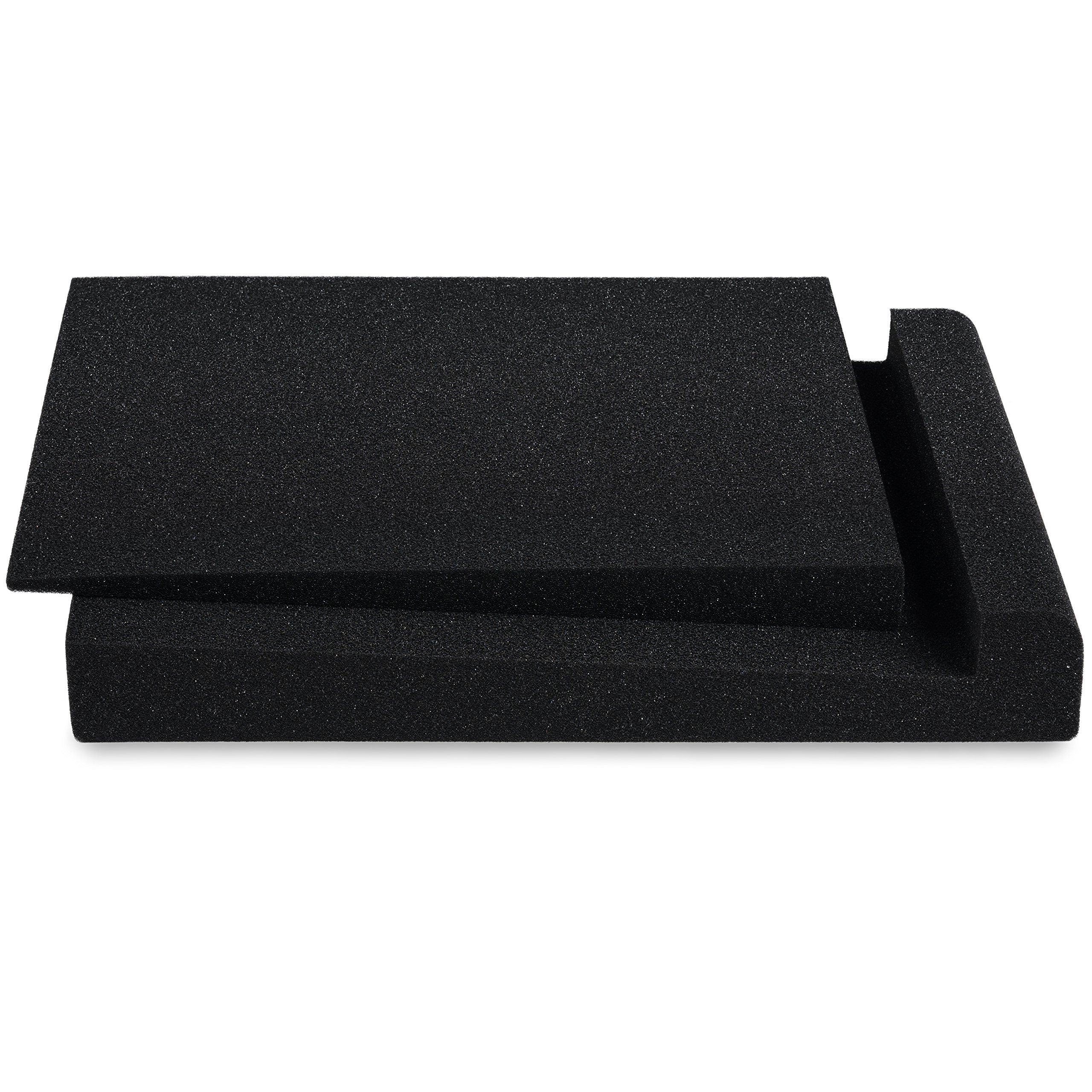 Sound Addicted - Studio Monitor Isolation Pads for 5 Inch Monitors, Pair of Two High Density Acoustic Foam which Fits most Speaker Stands | SMPad 5