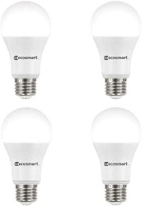 ecosmart 4 pack led daylight 14.5 watt a19 bulbs 100 watt replacement