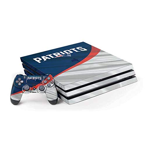 Skinit Decal Gaming Skin compatible with PS4 Pro Console and Controller Bundle - Officially Licensed NFL New England Patriots Design