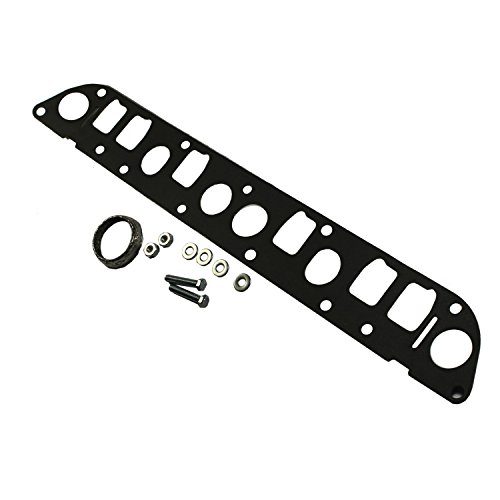 JDMSPEED New Stainless Steel Exhaust Manifold & Gasket Kit Replacement for Grand Cherokee Wrangler 4.0L Replacement for Jeeps Select 1991-1999 (4.0L Engine Only) Replaces 33007072, 4883385