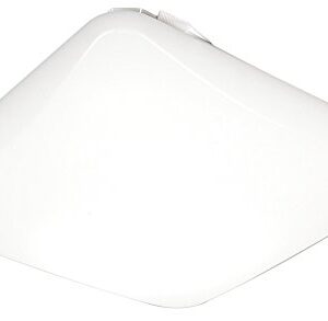 Lithonia Lighting FMLSDL 20 35840 M4 20-Inch Dimmable LED Square Flush Mount, ,4000 Lumens, 120 Volts, 44 Watts, Damp Listed White