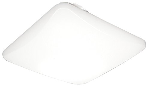 Lithonia Lighting FMLSDL 20 35840 M4 20-Inch Dimmable LED Square Flush Mount, ,4000 Lumens, 120 Volts, 44 Watts, Damp Listed White