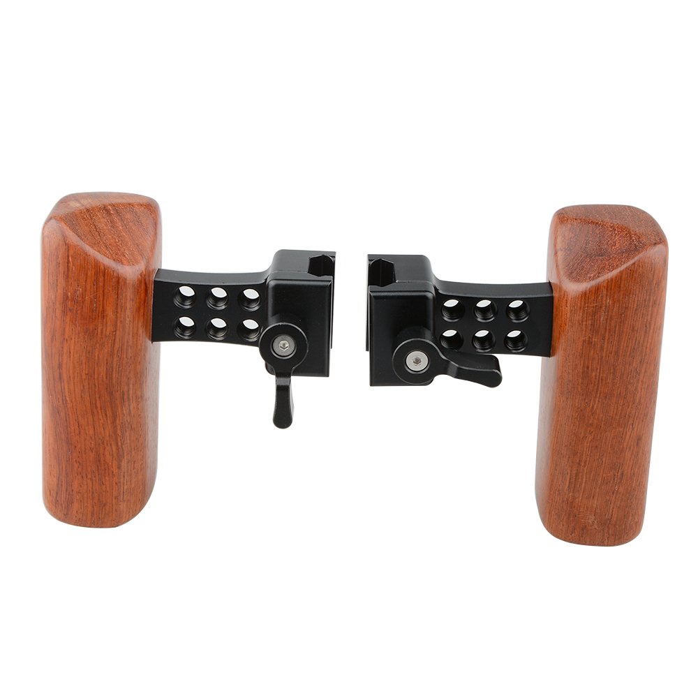 CAMVATE DSLR Wood Wooden NATO Handle Grip (A Pair) - 1660