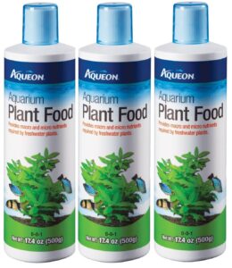 (3 pack) aqueon water care aquarium plant food, 17.4-ounce