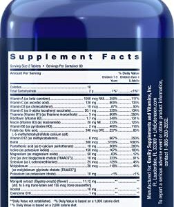 Life Extension Children's Formula Mix Berry-Flavored, Kid-Friendly Chewable Multivitamin – Gluten-Free, Non-GMO – 120 Chewable Tablets