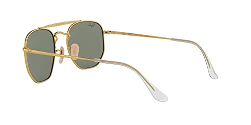 Ray-Ban RB3648 The Marshal Square Sunglasses, Gold/G-15 Green, 51 mm + 1