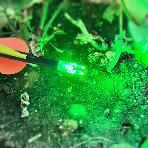 XHYCKJ 6PCS S Led Lighted Nocks for Arrows with .244" Inside Diameter,Screwdriver Included