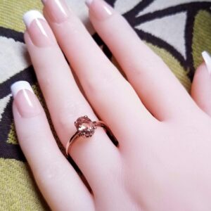 1ct Oval Morganite 14K Rose Gold Ring (7)