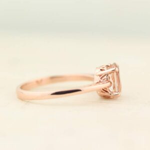 1ct Oval Morganite 14K Rose Gold Ring (7)