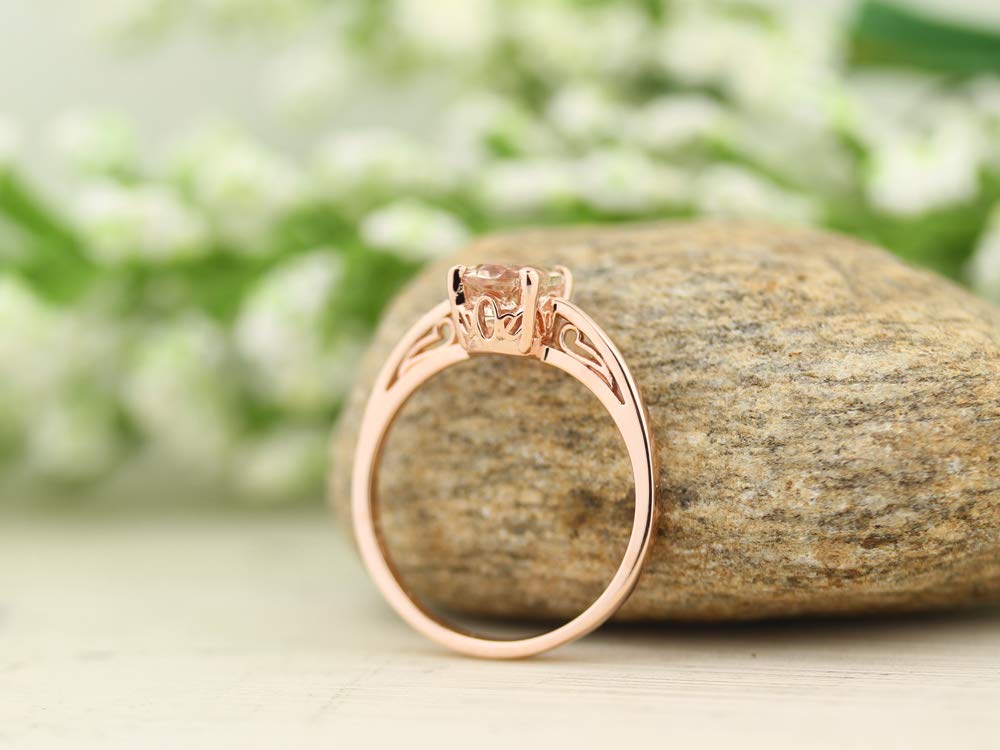 1ct Oval Morganite 14K Rose Gold Ring (7)